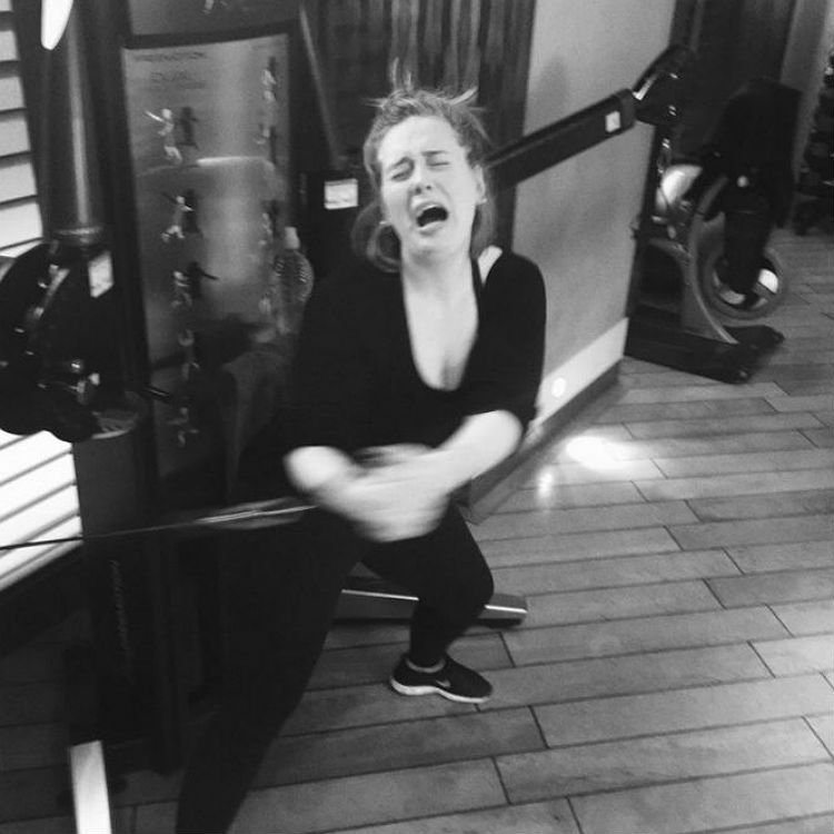 Adele gym Twitter photo, interview on weight loss