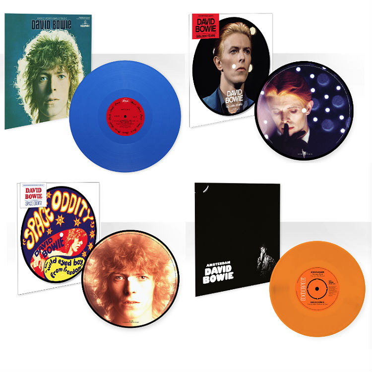 David Bowie vinyl releases for Space Oddity, Golden Years, Amsterdam