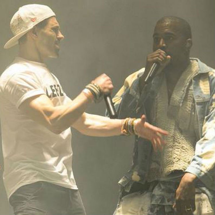 Lee Nelson stage invades Kanye West at Glastonbury, watch video