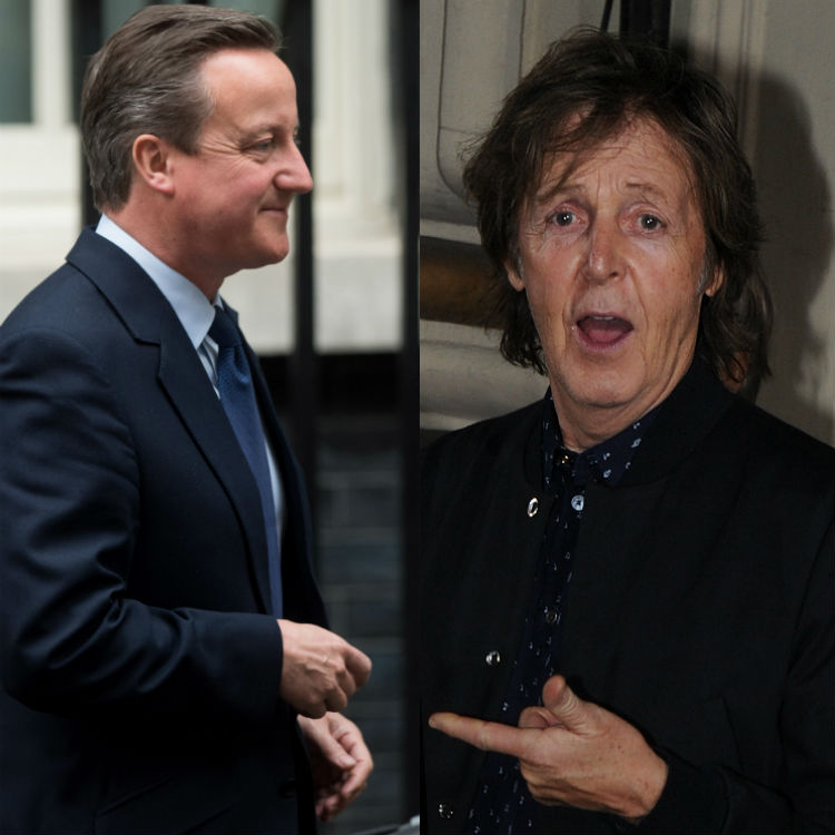David Cameron recreates Abbey Road Twitter revenge ToryBeatlesSongs