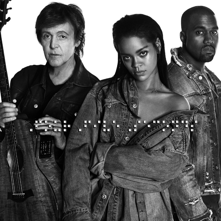 Rihanna reveals clip of Kanye West and Paul McCartney collaboration