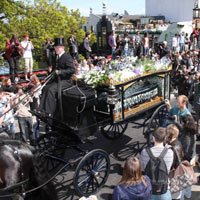 Malcolm McLaren Given Punk Send Off - Photos