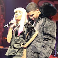 Nicki Minaj Brings Kanye West, Rihanna, Drake to Thanksgiving Gig