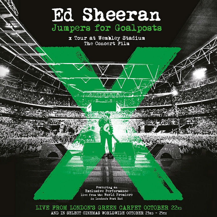 Ed Sheeran announces debut Wembley concert film, Jumpers For Goalposts