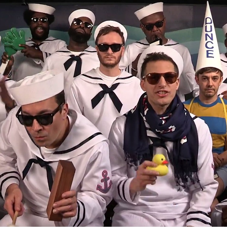 The Lonely Island + The Roots perform 'I'm On a Boat' on Jimmy Fallon