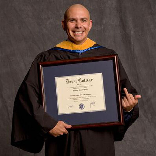 Pitbull has been given an honorary university degree. Yes, really 