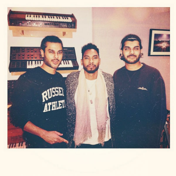 Miguel shares snap of himself and Jai Paul in the studio