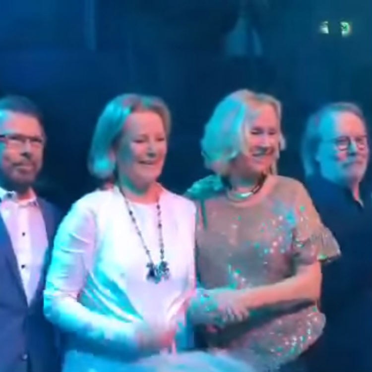ABBA band reunion on stage for new restaurant after 1982 split