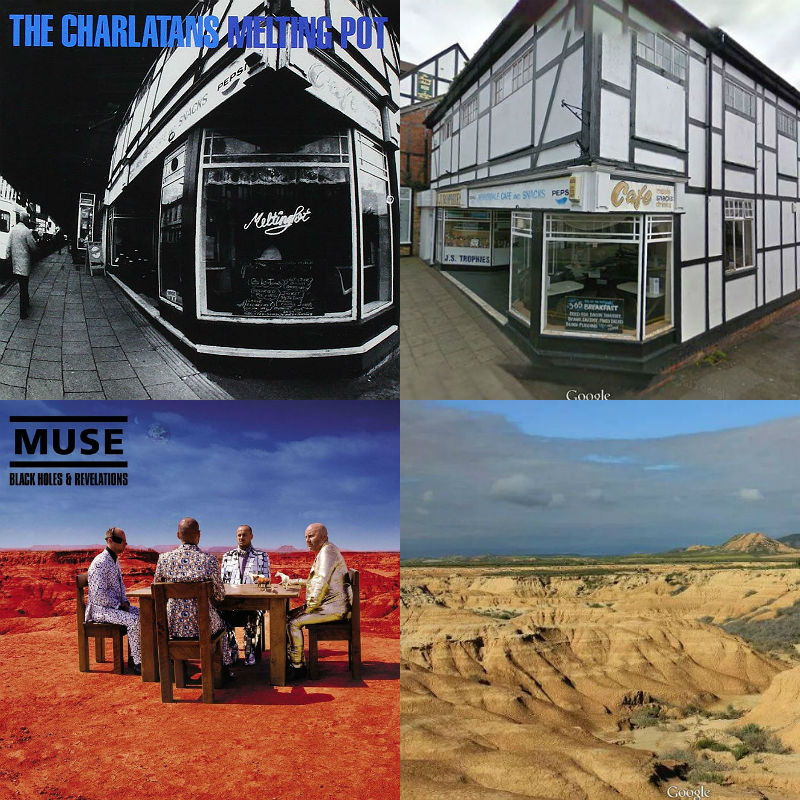 Album artwork locations from Muse to Charlatans to David Bowie