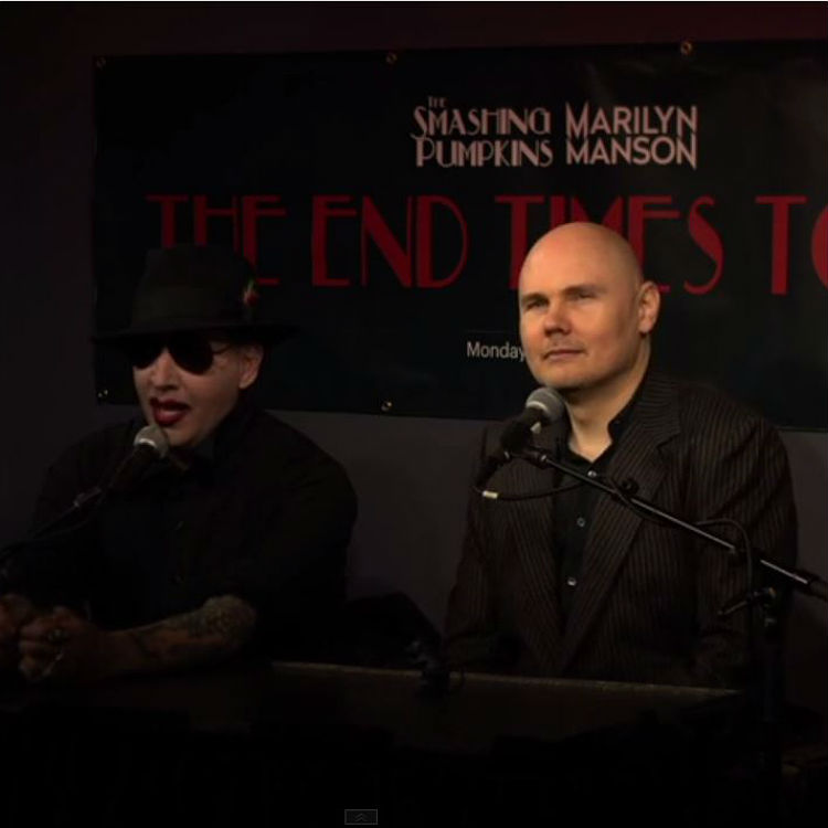 Marilyn Manson, Billy Corgan joint press conference before US tour