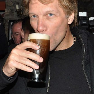 Jon Bon Jovi knocks back Guinness and whiskey on Ireland trip