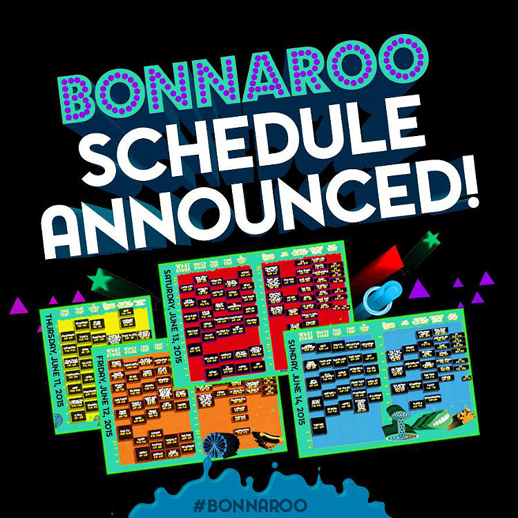 Bonnaroo Festival 2015 schedule released