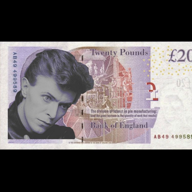David Bowie petition 20 pound note, Bank Of England