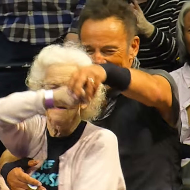 Bruce Springsteen dances with 91 year old woman at gig, UK tour dates