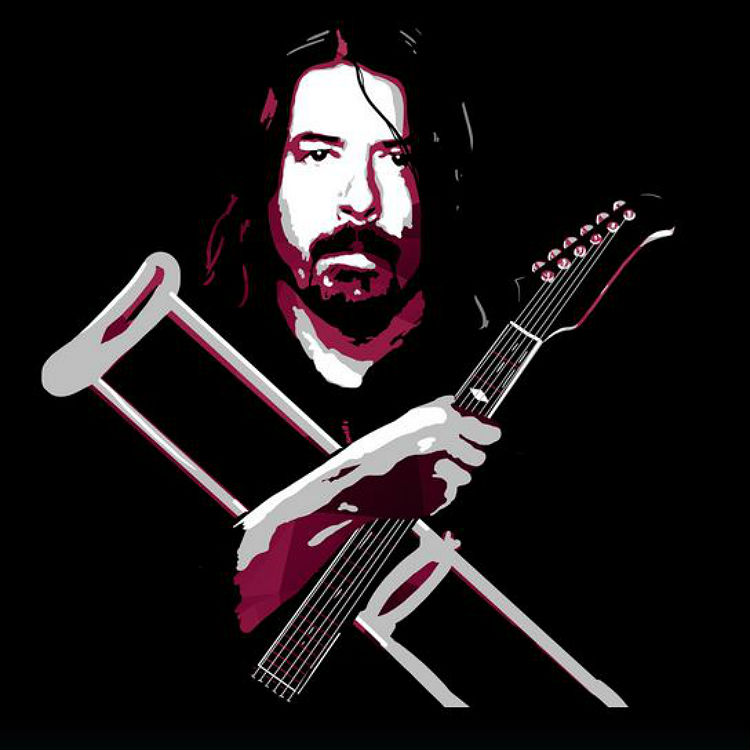 Foo Fighters Dave Grohl broken leg cast can be signed online