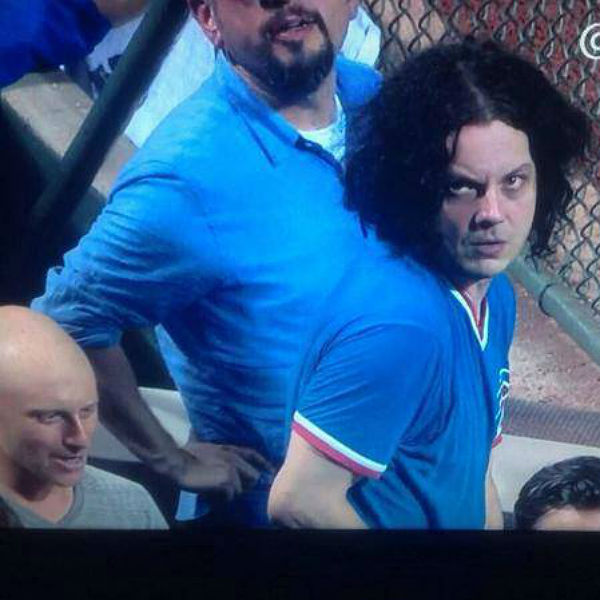 Jack White brings his resting bitch face to Tigers game