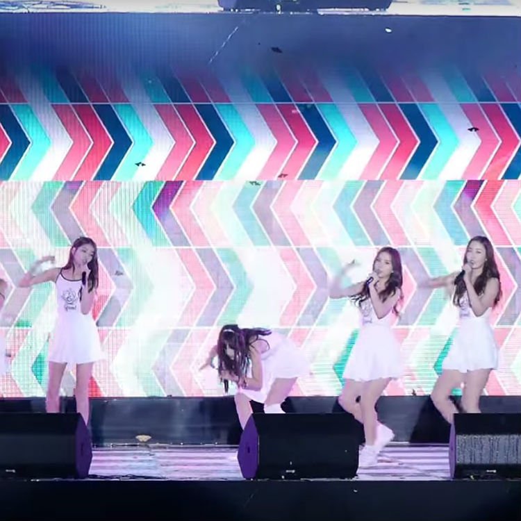 K-pop band GFriend member falls over 8 times in one song