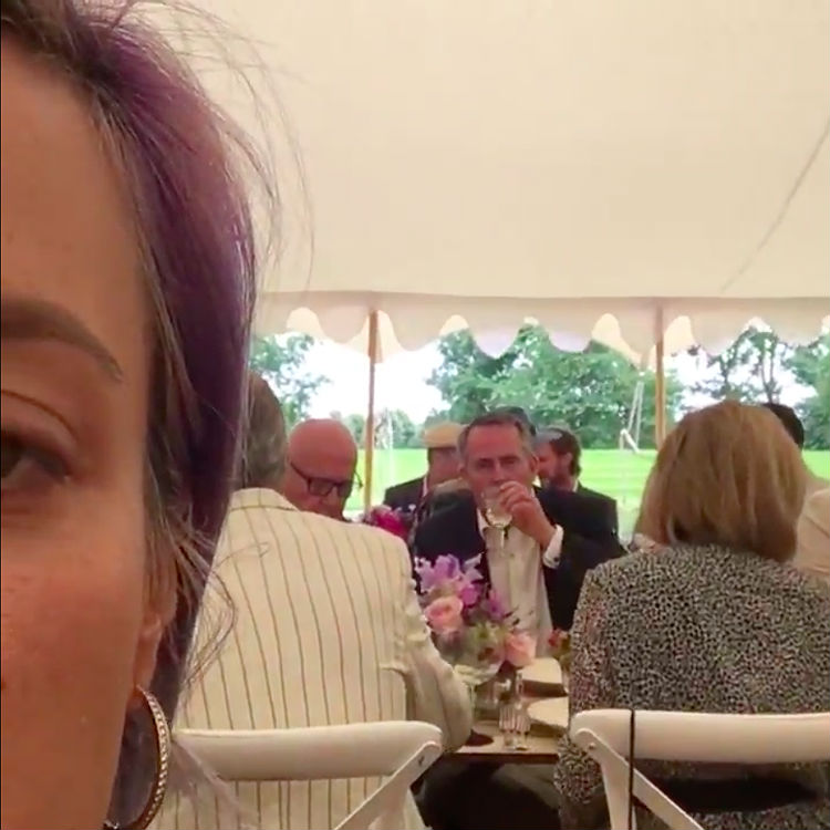 Lily Allen live tweeted garden party with Nigel Farage, Rupert Murdoch