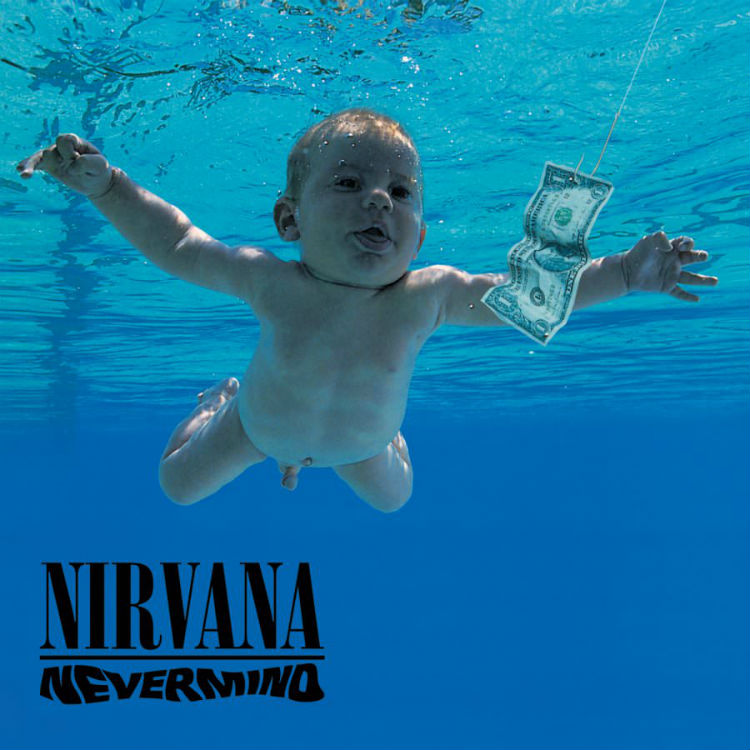 Nirvana Nevermind cover recreate 25th anniversary Kurt Cobain