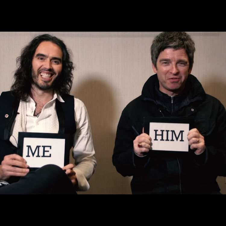 Noel Gallagher and Russell Brand clash in West Ham interviewq