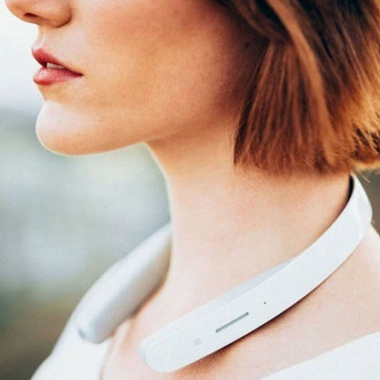 Sony Concept N earless headphones necklace for running with microphone