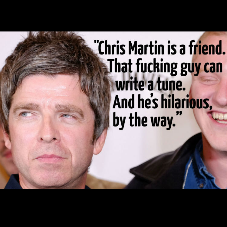 Noel Gallagher quotes, things he likes, Kanye, Coldplay, wife