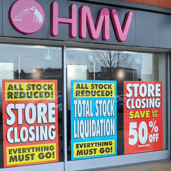 HMV announce £16.7m profit less than 2 years after going under