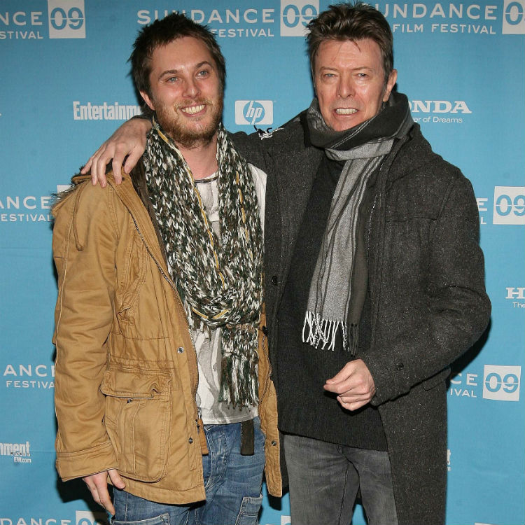 David Bowie's son Duncan Jones announces child to card to dad, funeral