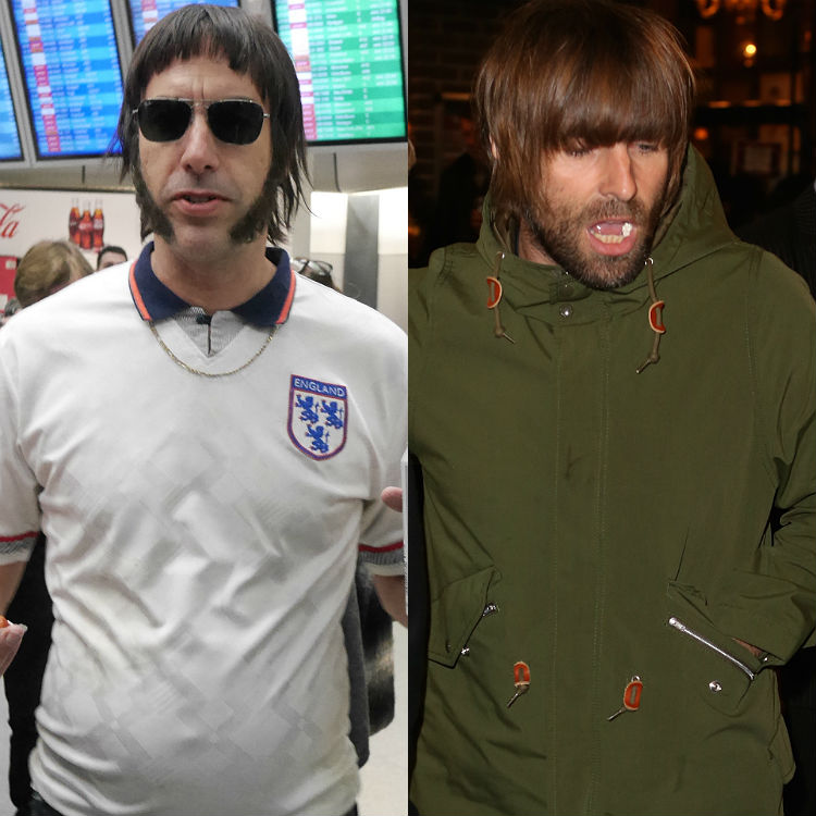 Sacha Baron Cohen stab in the eye threat from Liam Gallagher Grimsby