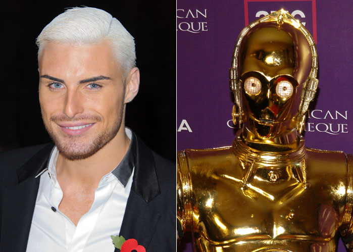 Camp, mildly annoying and a little bit shiny - there's no doubt that X Factor's Rylan Clark has to be C-3PO.