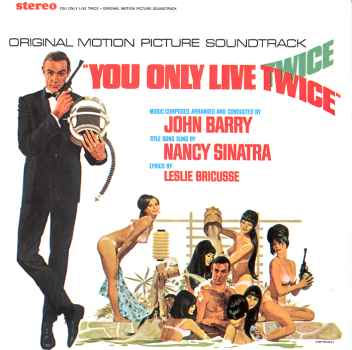 6. Nancy Sinatra: 'You Only Live Twice' (You Only Live Twice, 1967) – The sweeping opening violins and French horns with Sinatra's sultry, harmonious vocals make this classic James Bond theme. Three times James Bond theme singer Shirley Bassey covered the iconic track decades later for her album 'Get The Party Started'. 