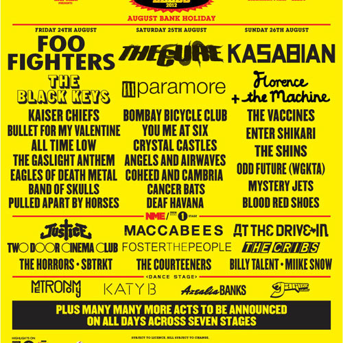 Reading and Leeds 2012