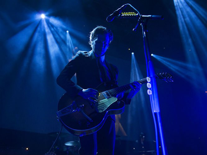 Interpol: Their 2014 album El Pintor was one of Gigwise's albums of the year, and Interpol have only ever played Glastonbury's Other Stage - three times in fact. Their brand of accomplished alt-rock would be the perfect filling to a Florence / Motorhead sandwich. (Photo: Thanira Rates) 