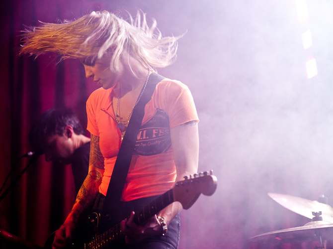 Brody Dalle: Not only where Nirvana one of the first bands that inspired Dalle to form a band when she was 13, but when selecting a playlist for BlackBook once, couldn't choose between Nirvana classics 'Dive' or Negative Creep', adding: 