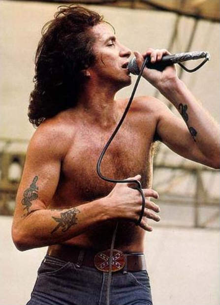 Bon Scott (AC/DC) - Tragic figurehead of the bands original line-up, complete with vocal chords unlike any other.