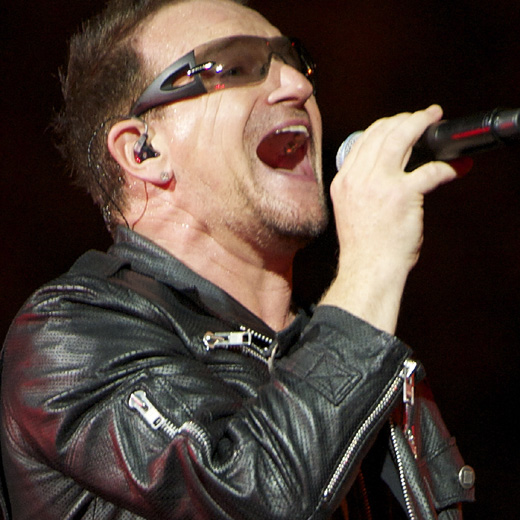 U2. Bono gets everywhere. The band teamed up with Will.i.am in an attempt to get cool in 2009 on the track, 'I'll Go Crazy If I Don't Go Crazy Tonight'. It wasn't quite 'With Or Without You'.