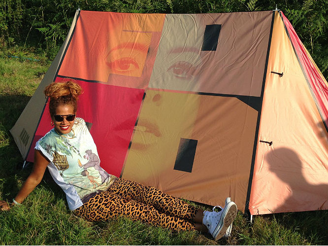 This Official Kelis tent: Your milkshake brings all the boys to the yard, but they hang around because of this awesome tent - damn right, it's better than yours. (Source: www.fieldcandy.com) 