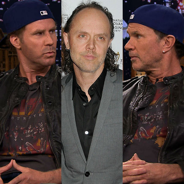 Rhcp S Chad Smith And Will Ferrell Challenge Lars Ulrich To Drum Off Gigwise