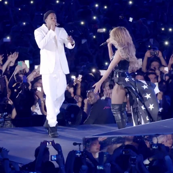 Watch: Beyonce + Jay Z share new video from 'On The Run' special