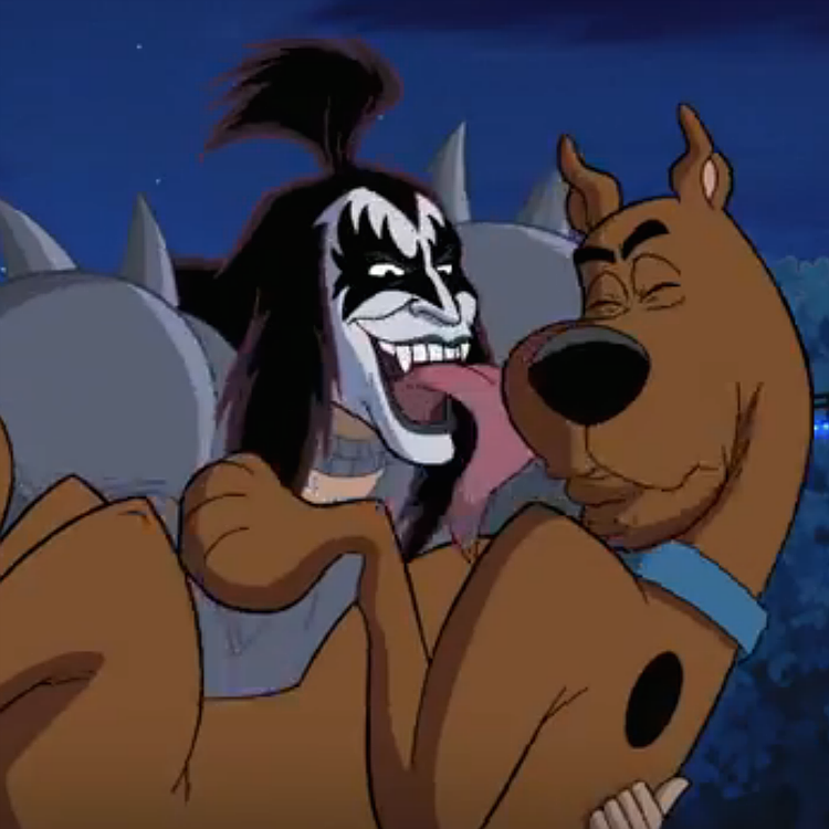 Watch Kiss team up with Scooby-Doo