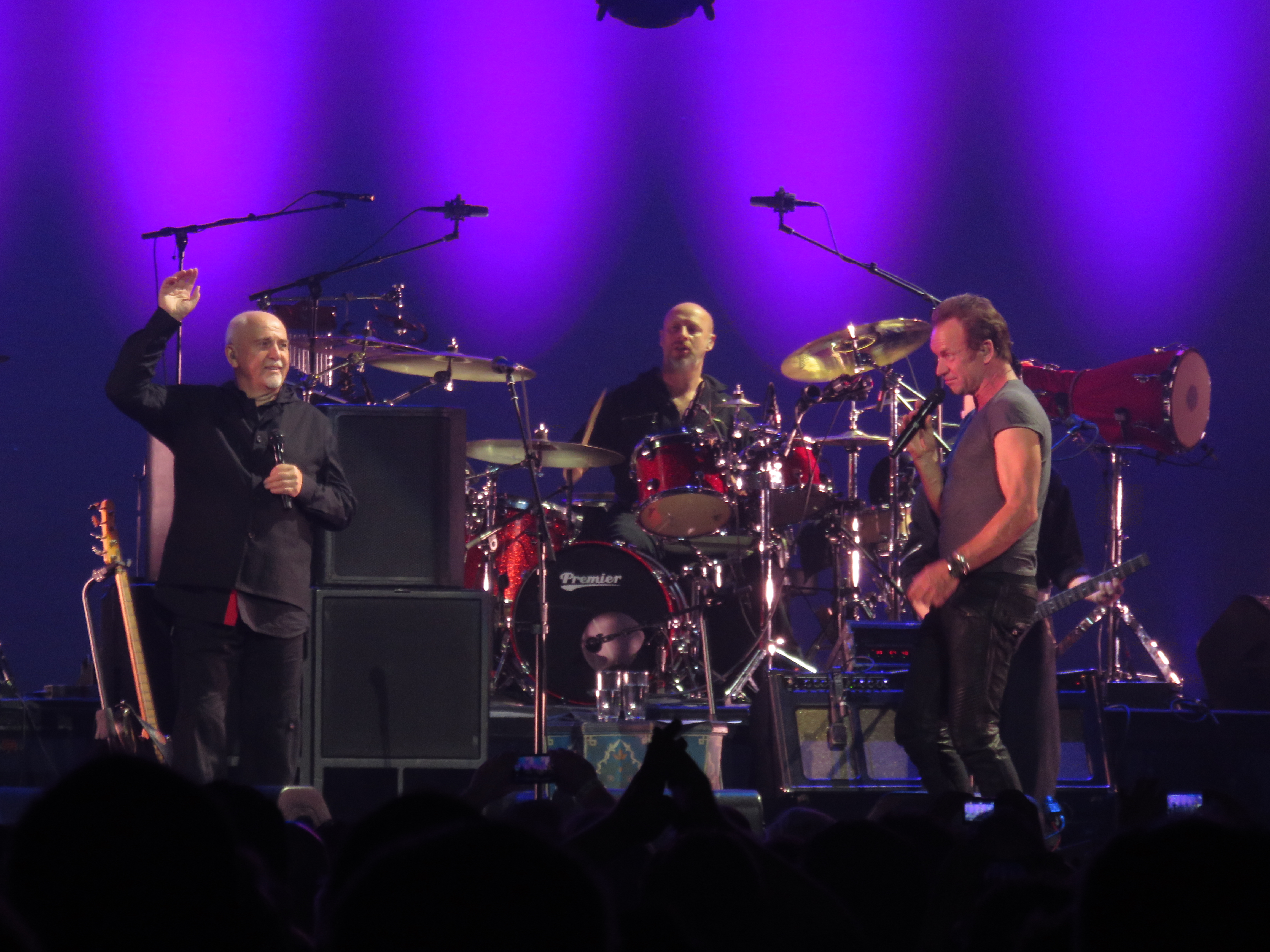 Peter Gabriel and Sting at Centre Bell, Montreal